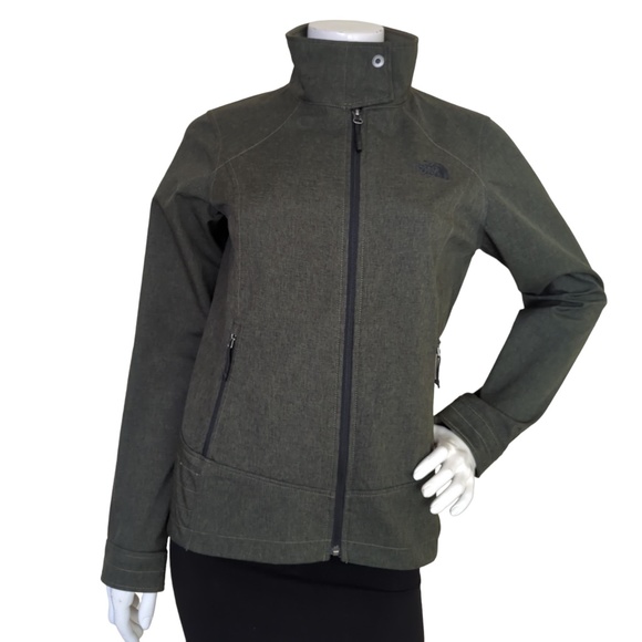 The North Face Women’s Green Windwall Fleece Lined Jacket - Picture 1 of 16